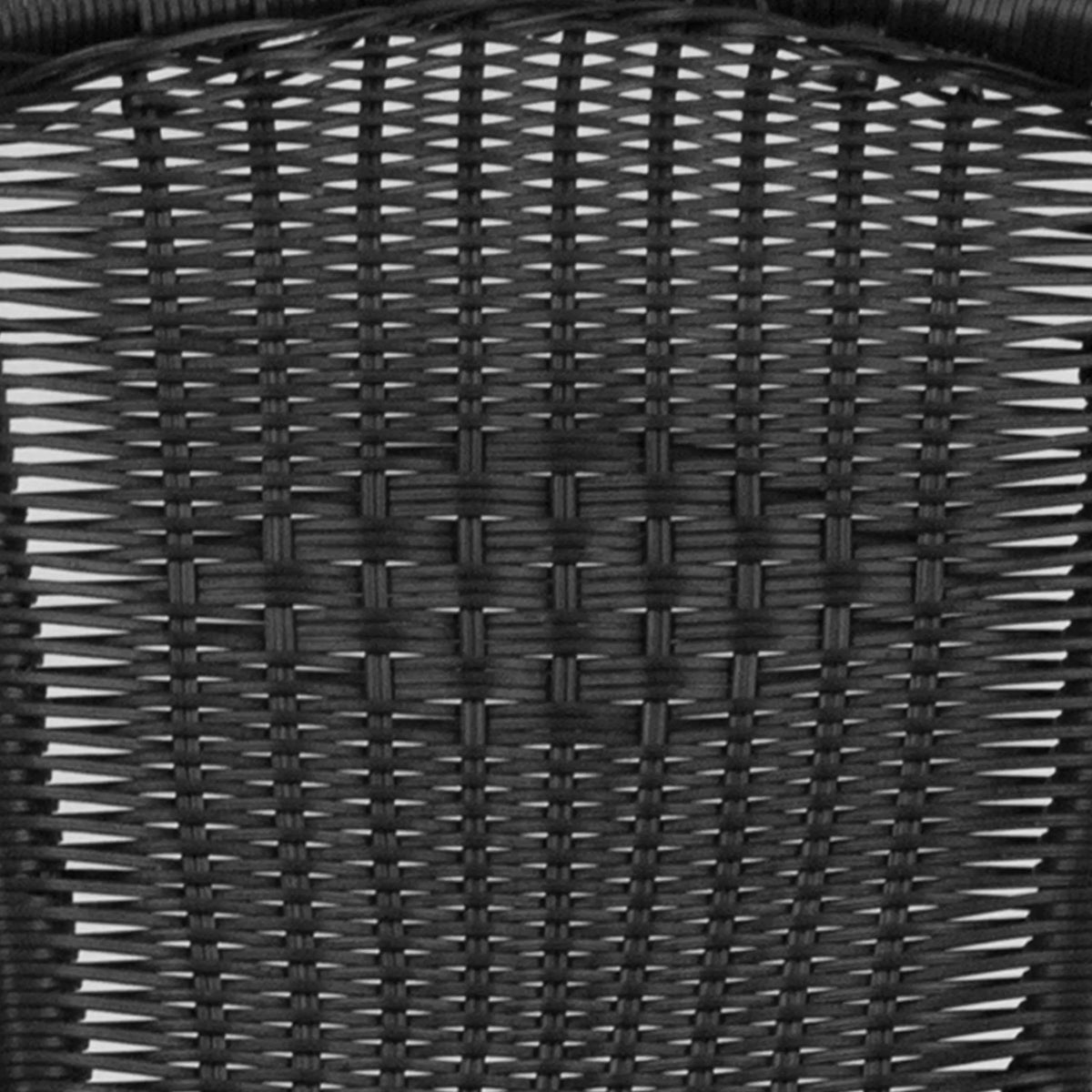 Emma + Oliver Indoor/Outdoor Stacking Rattan Patio Chairs, Set of 2, Gray