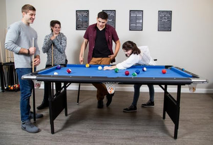 Hathaway Fairmont Portable Pool Table 6 Ft, 76 x 43.25 x 32 in - BG2574