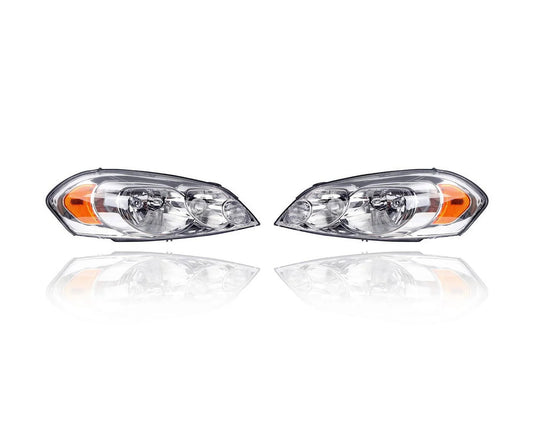 DEPO Headlight Assembly Pair for Chevrolet Impala and Monte Carlo - 25958360, 25958359