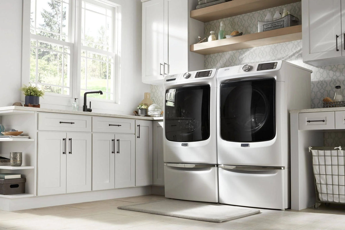 Maytag 7.3 Cu. Ft. Front-Loading Electric Dryer, White - MED6630HW