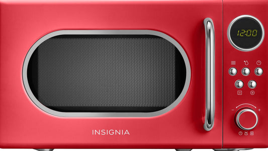 Insignia 0.7 Cu. Ft. Compact Microwave, Cherry Red - NS-MWR07R2