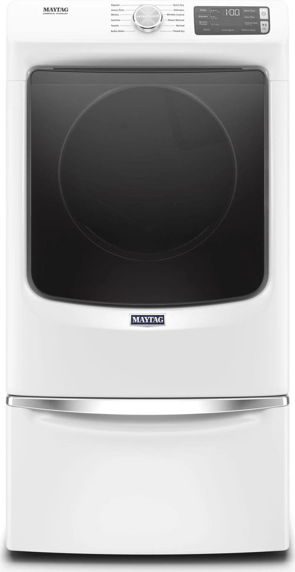 Maytag 7.3 Cu. Ft. Front-Loading Electric Dryer, White - MED6630HW