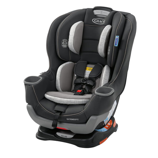Convertible Baby Car Seat Rear- and Forward-Facing With Adjustable Extension Panel, Gotham - Extend2Fit