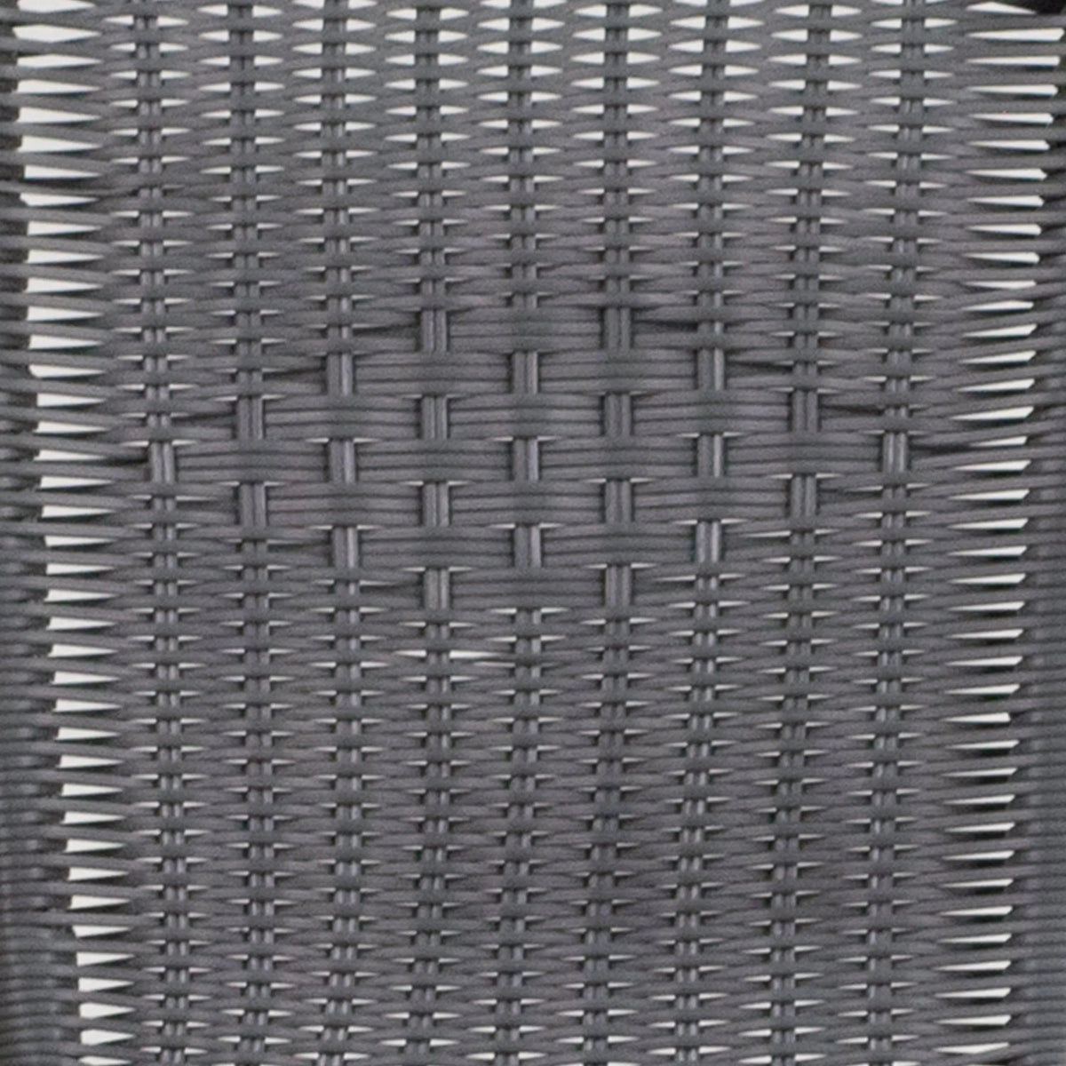 Emma + Oliver Indoor/Outdoor Stacking Rattan Patio Chairs, Set of 2, Gray