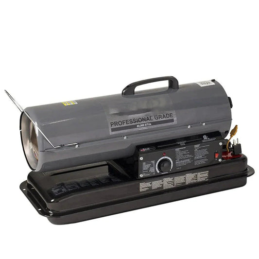80,000 BTU Indoor/Outdoor Portable Kerosene Forced Air Heater - KFA80DGD
