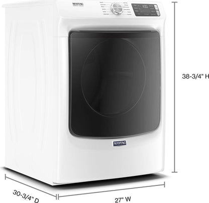 Maytag 7.3 Cu. Ft. Front-Loading Electric Dryer, White - MED6630HW